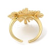 Rack Plating Brass Cuff Finger Rings for Women RJEW-C114-18B-G-3