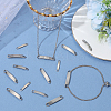 60Pcs 3 Styles 201 Stainless Steel Links/Connectors STAS-BBC0007-44-3