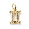 Brass Micro Pave Cubic Zirconia Charms ZIRC-F131-16G-11-2