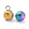Ion Plating(IP) 304 Stainless Steel Charms X-STAS-O147-03B-MC-3