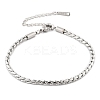 304 Stainless Steel Rope Chain Bracelets for Women BJEW-Q051-04P-2
