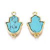Brass Connector Charms KK-N233-171B-01B-2