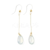 Electroplated 304 Stainless Steel Resin Dangle Earrings EJEW-Z129-06G-03-4
