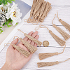 20Pcs Natural Jute Style Tassel AJEW-GF0005-13-3