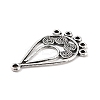 Tibetan Style Alloy Chandelier Components PALLOY-E450-11AS-3