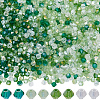 25 Strands 4 Colors Transparent Electroplate Glass Beads Strands GLAA-SP0001-27A-1
