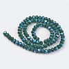 Electroplate Opaque Solid Color Glass Beads Strands LS-EGLA-A034-P8mm-L06-2