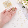 90Pcs 9 Styles Brass Hoop Earrings Findings DIY-GA0007-79-3