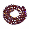Electroplate Glass Beads Strands EGLA-A034-T8mm-B29-2