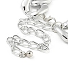 Chunky CCB Plastic Curb/Cable Chain Necklaces for Women LS-NJEW-K261-01B-P-1-4