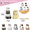 14Pcs 5 Styles Alloy Enamel Pendants ENAM-FS0001-95-4