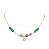 Natural & Dyed Malaysia Jade Beaded Necklaces for Women NJEW-JN04802-1