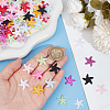 144Pcs 12 Colors Opaque Resin Sea Animals Cabochons CRES-SC0002-80-3