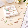 48Pcs 12 Colors Glass Rondelle Beaded Connector Charms PALLOY-TA00138-4