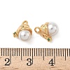 Brass Micro Pave Clear Cubic Zirconia Charms KK-B160-05G-3