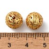 Rack Plating Hollow Brass Beads KK-P276-02C-G-2