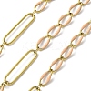 304 Stainless Steel Enamel Figaro Chains CHS-U003-02G-04-1
