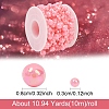 10M ABS Plastic Imitation Pearl Beaded Trim Garland Strand AJEW-YW0001-48B-1
