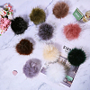 12Pcs 12 Colors Faux Fox Fur Soft Pompom Ball DIY-GL0005-45-5