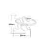 Adjustable 925 Silver Ring Adjustable Ring Findings PW-WG95003-02-1