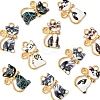 10Pcs Alloy Enamel Pendants ENAM-FS0001-83-3