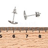 304 Stainless Steel Stud Earrings for Women EJEW-G459-01B-P-3