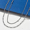 Brass Double Layer Necklaces NJEW-D302-53P-2