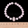 Natural Mixed Gemstone Beaded Stretch Bracelet for Women BJEW-A145-01-7