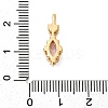 Brass Micro Pave Cubic Zirconia Pendants KK-F916-18G-01-3