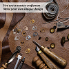 24 Sets Alloy D Ring Head Screwback Button PURS-GF0001-03-4