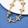304 Stainless Steel Link Chain Bracelets for Women BJEW-U021-08G-03-3