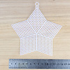 Star-shaped Plastic Mesh Canvas Sheet PURS-PW0001-607-05B-1