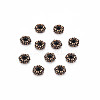 Tibetan Style Alloy Spacer Beads TIBEB-S039-019R-NR-2