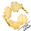 Vintage Stainless Steel Leaf Couple Rings HN4154-2-1