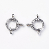 Tarnish Resistant 304 Stainless Steel Smooth Surface Spring Ring Clasps STAS-E143-02D-P-1