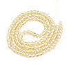 Baking Paint Transparent Glass Beads Strands DGLA-N011-6mm-02-2