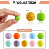 100Pcs Silicone Beads 15mm Honeycomb Silicone Bead Colorful Loose Spacer Beads Silicone Bead kit for DIY Bracelet Necklace Keychain Making Craft JX306A-2