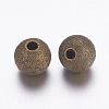 Brass Textured Beads EC248-NFAB-2