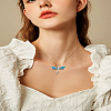 8Pcs 4 Styles Alloy Enamel Pendants ENAM-LP0001-33-3