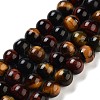 Natural Tiger Eye Beads Strands G-G448-8mm-21AB-1