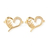 Brass Micro Pave Clear Cubic Zirconia Links ZIRC-Z007-17G-1