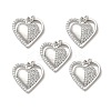 Brass Micro Pave Cubic Zirconia Pendants KK-E068-VB171-3