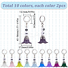 Flower Acrylic Pendant Locking Stitch Markers HJEW-SC00067-2
