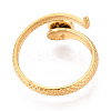 Snake 304 Stainless Steel Cuff Ring Components STAS-T066-05G-3