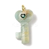 Natural Flower Amazonite Pendants G-C274-05F-1