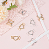 8Pcs 4 Style Brass Crystal Rhinestone Shoe Decoration FIND-HY0003-22-5