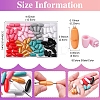 40 Sets 8 Colors Plastic Breakaway Clasps KY-FS0001-37-4