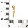 925 Sterling Silver Micro Pave Clear Cubic Zirconia European Dangle Charms STER-A045-01G-1-3