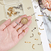 40Pcs 2 Colors 304 Stainless Steel Fold Over Clasps STAS-UN0056-16-4