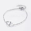 Tarnish Resistant 304 Stainless Steel Link Bracelets BJEW-F311-02P-1